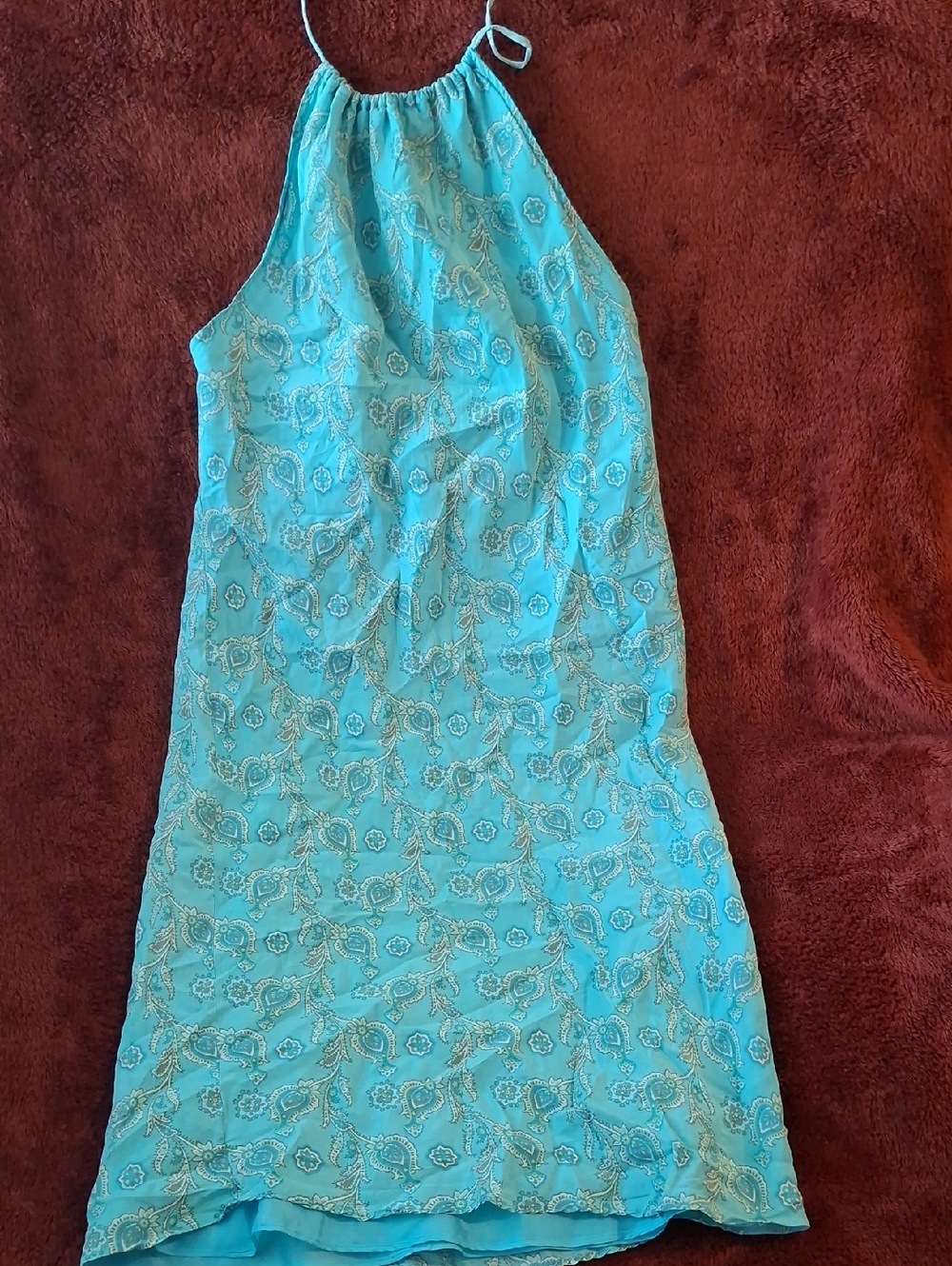 GAP Light Turquoise Dress with Navy Label